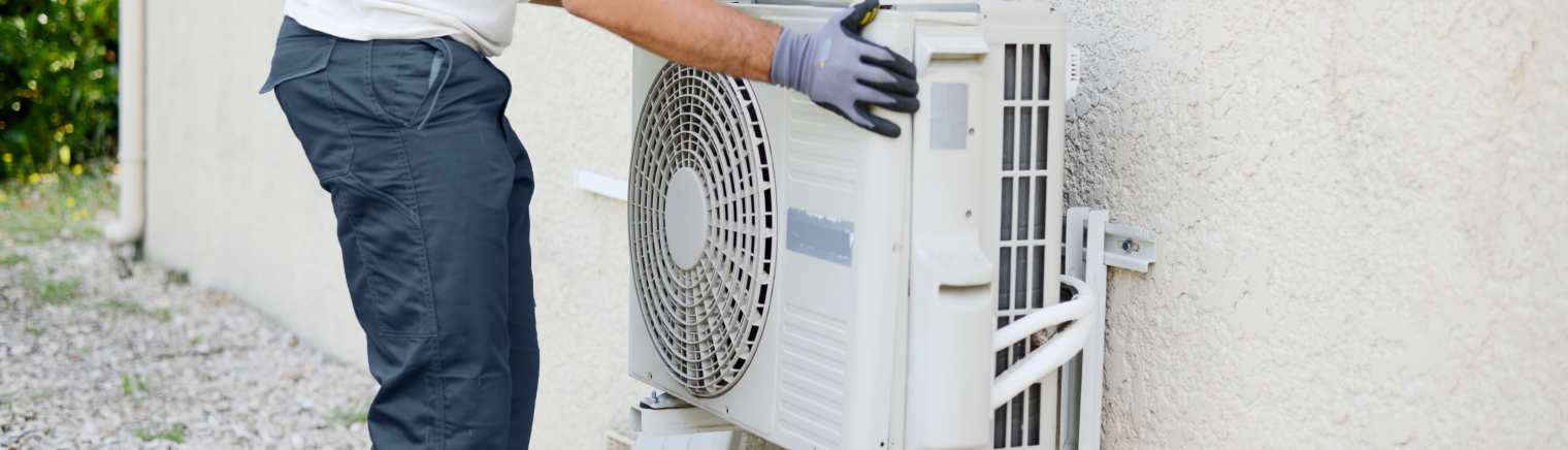 Installing the GREE Unix Series central heat pump in a home